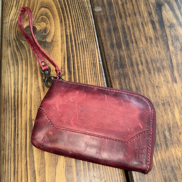 Frye Red Melissa Wristlet. Gently worn.